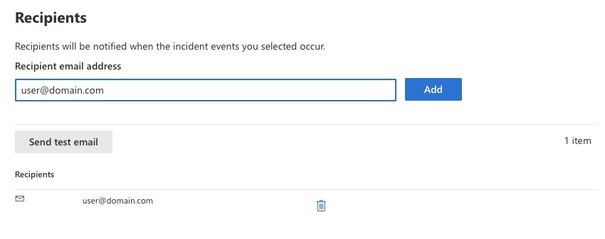 add notification recipient